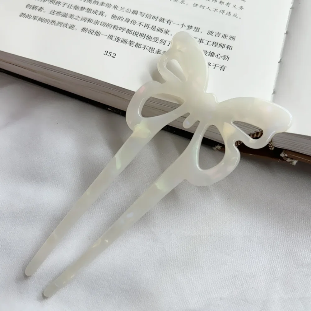 Fashion Acetate Hair Sticks U-Shaped Geometric Hairpins Creative Design Retro Hair Fork