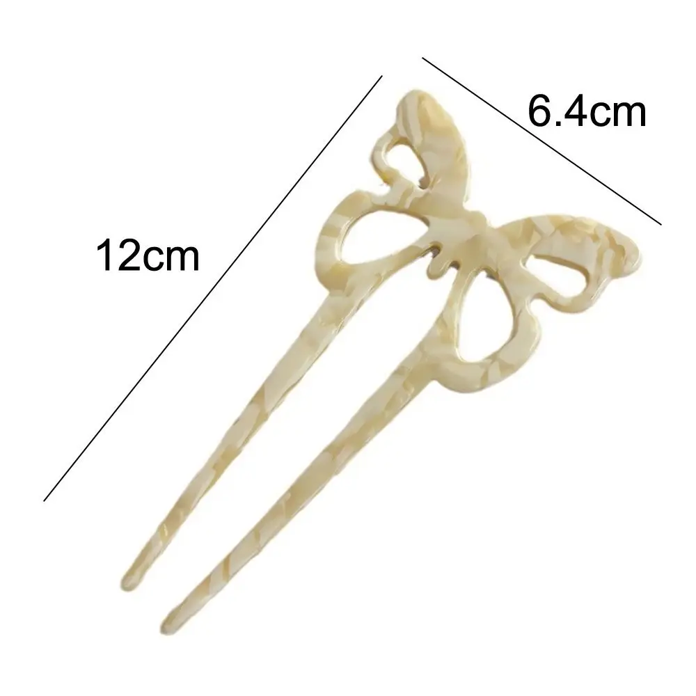 Fashion Acetate Hair Sticks U-Shaped Geometric Hairpins Creative Design Retro Hair Fork