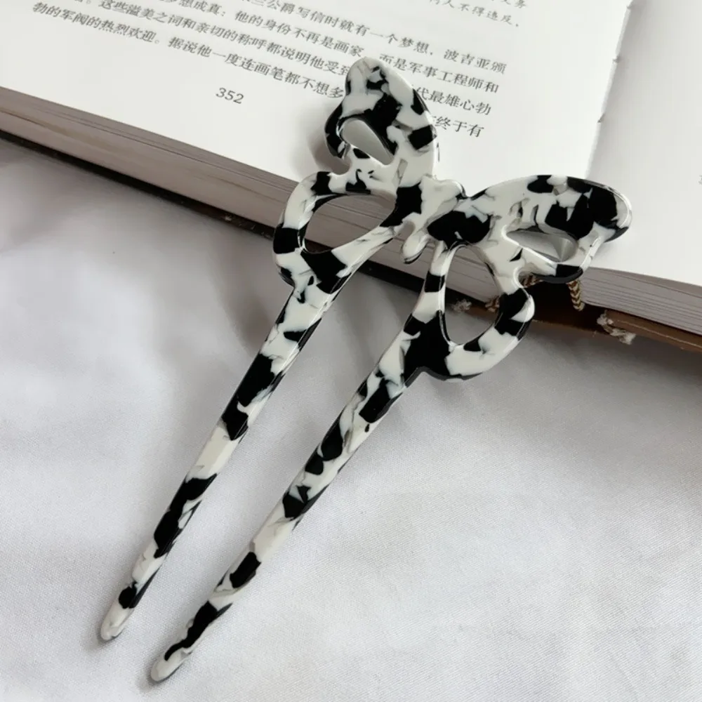 Fashion Acetate Hair Sticks U-Shaped Geometric Hairpins Creative Design Retro Hair Fork