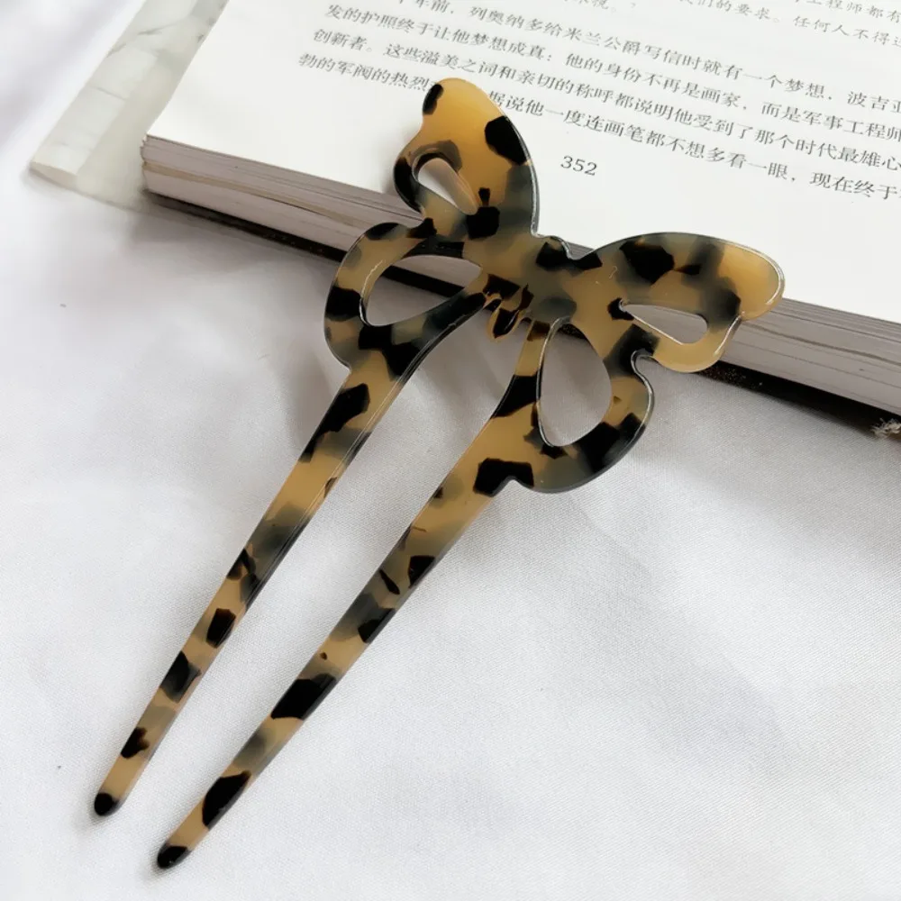 Fashion Acetate Hair Sticks U-Shaped Geometric Hairpins Creative Design Retro Hair Fork