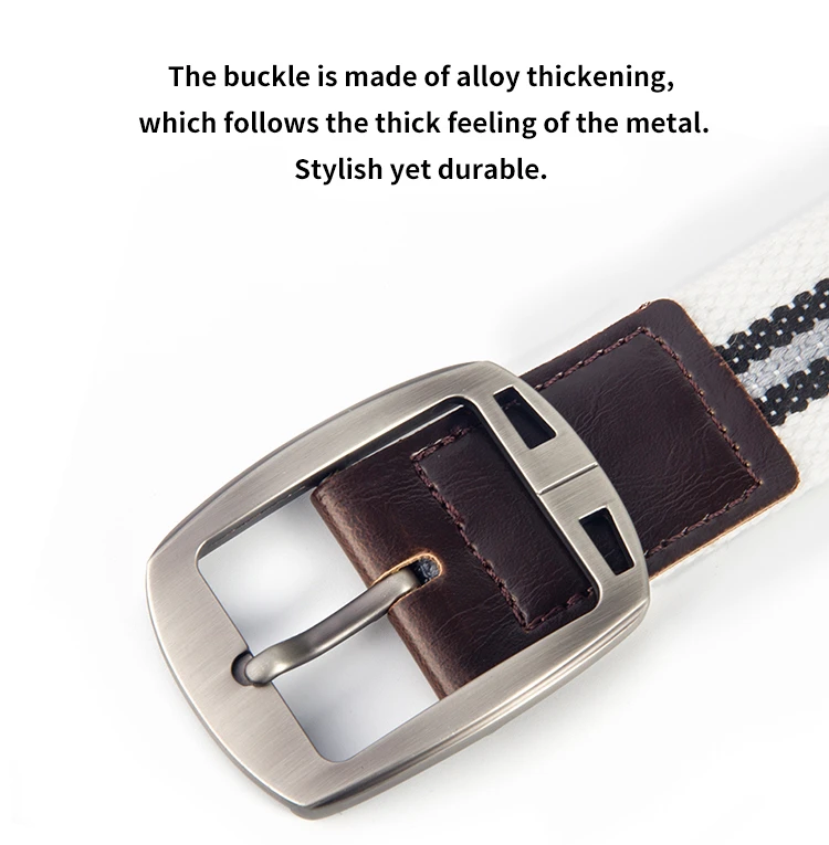 Men's and women's belt needle buckle canvas belt casual cargo belt Korean version of the tide male student youth outdoor belt