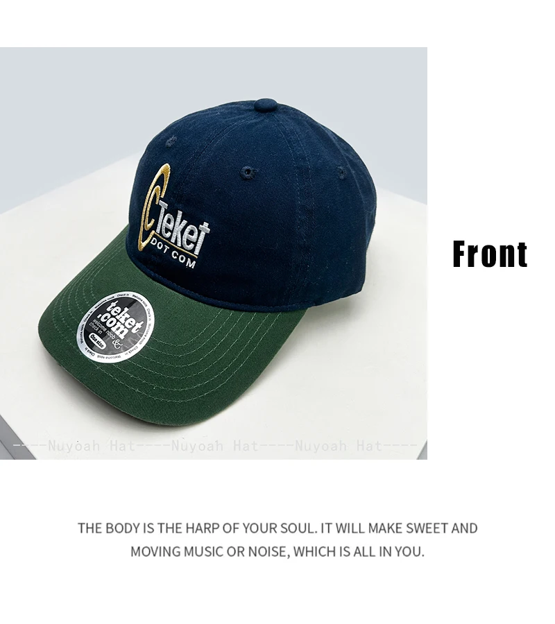 New Men Women Korean Embroidered Letters Dolphin Baseball Hats Sunshade Color Block Versatile Retro Peaked Caps Fashion Street