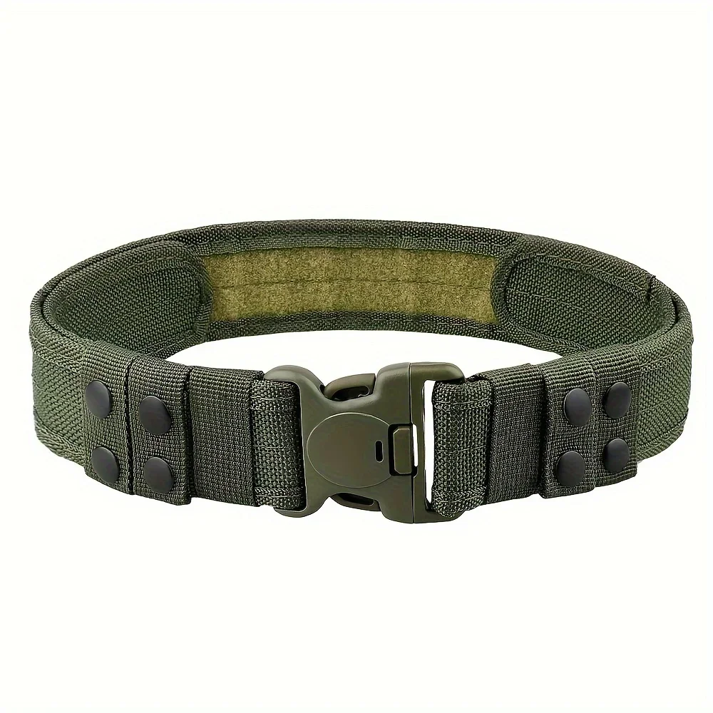 1pc Quick Release Tactical Belt for Men Fashion Style Combat Belt for Outdoor Activities and Fishing