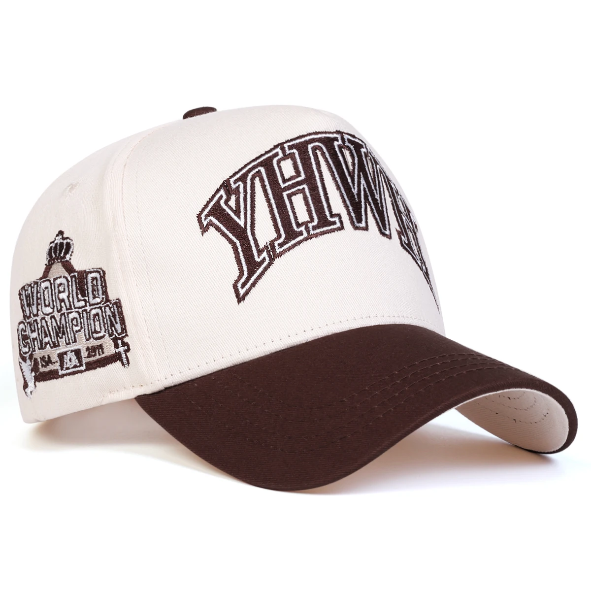 Unisex YHWH Letter Embroidery Baseball Caps Adjustable Casual Hats Spring and Autumn Outdoor Sunscreen Hat