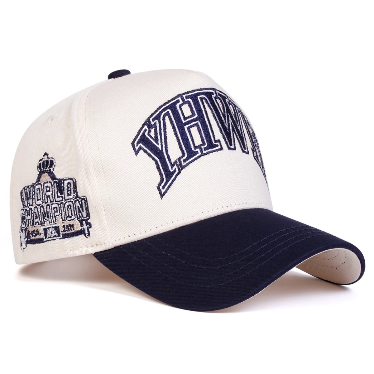 Unisex YHWH Letter Embroidery Baseball Caps Adjustable Casual Hats Spring and Autumn Outdoor Sunscreen Hat