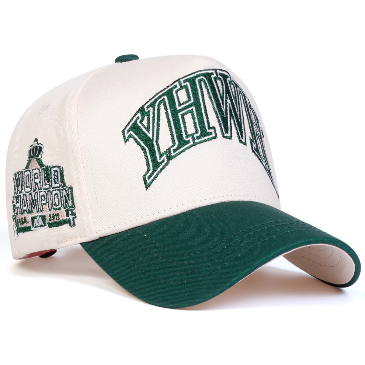 Unisex YHWH Letter Embroidery Baseball Caps Adjustable Casual Hats Spring and Autumn Outdoor Sunscreen Hat