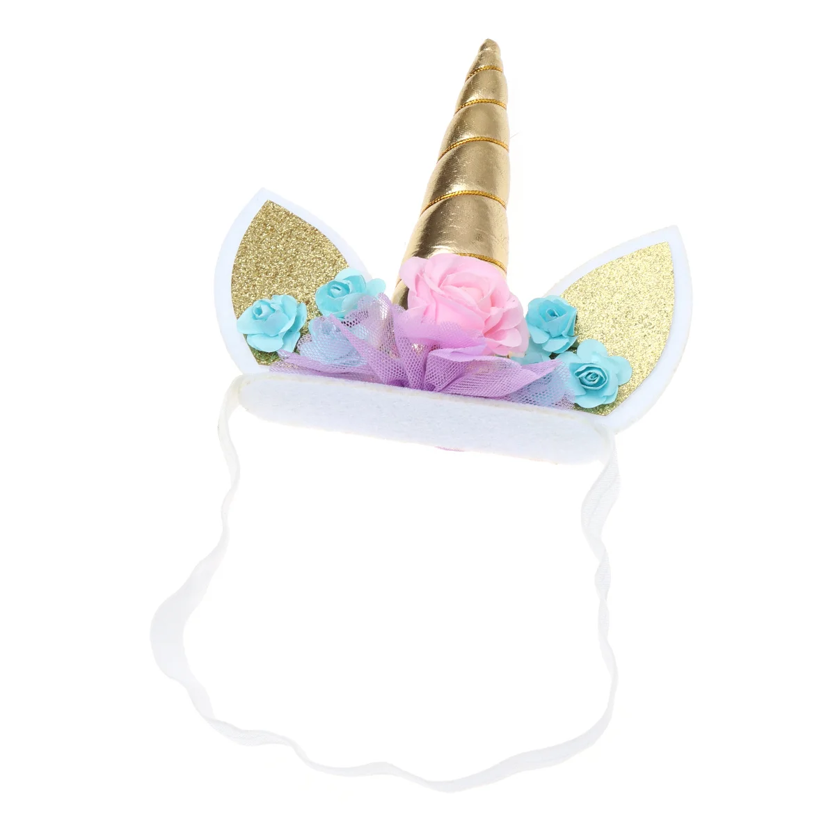 Adorable Unicorn Hair Hoop with Sparkle Horn and Ears Lightweight Comfortable for Party Carnival Cosplay Use