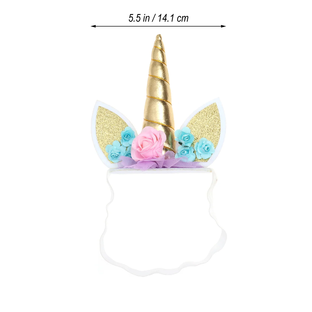 Adorable Unicorn Hair Hoop with Sparkle Horn and Ears Lightweight Comfortable for Party Carnival Cosplay Use