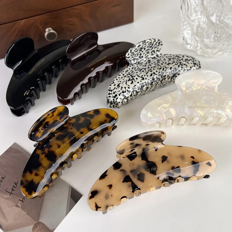 Minimalist Commuter Hair Clip - Versatile Acetate Shark Clip for Women Elegant 2026 New Style Back-of-Head Hair Clip