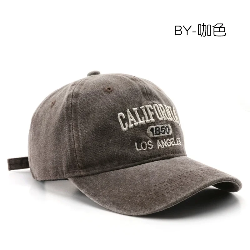Fashion Casual Baseball Cap for Women Men Cotton Soft Top Hats Unisex Los Angeles Embroidery Snapback Hat Hiking Sunscreen Caps