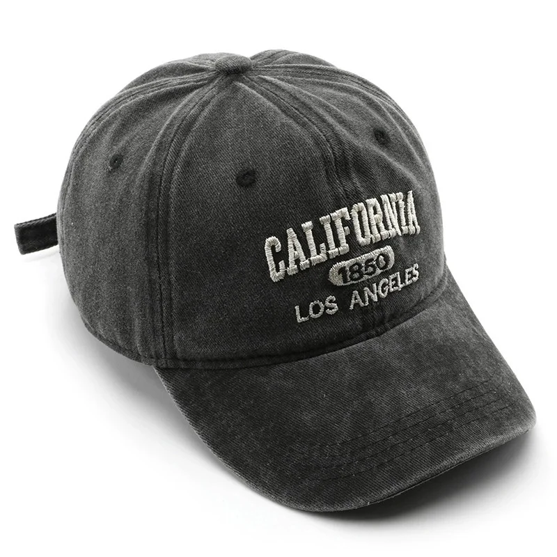 Fashion Casual Baseball Cap for Women Men Cotton Soft Top Hats Unisex Los Angeles Embroidery Snapback Hat Hiking Sunscreen Caps
