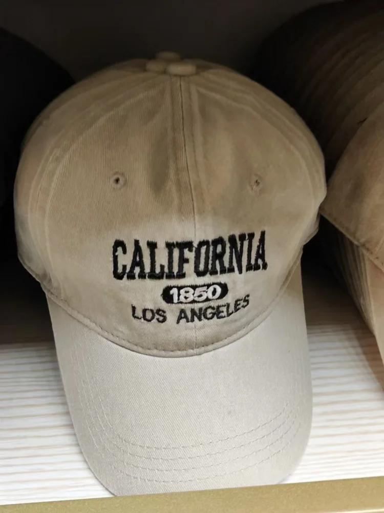 Fashion Casual Baseball Cap for Women Men Cotton Soft Top Hats Unisex Los Angeles Embroidery Snapback Hat Hiking Sunscreen Caps