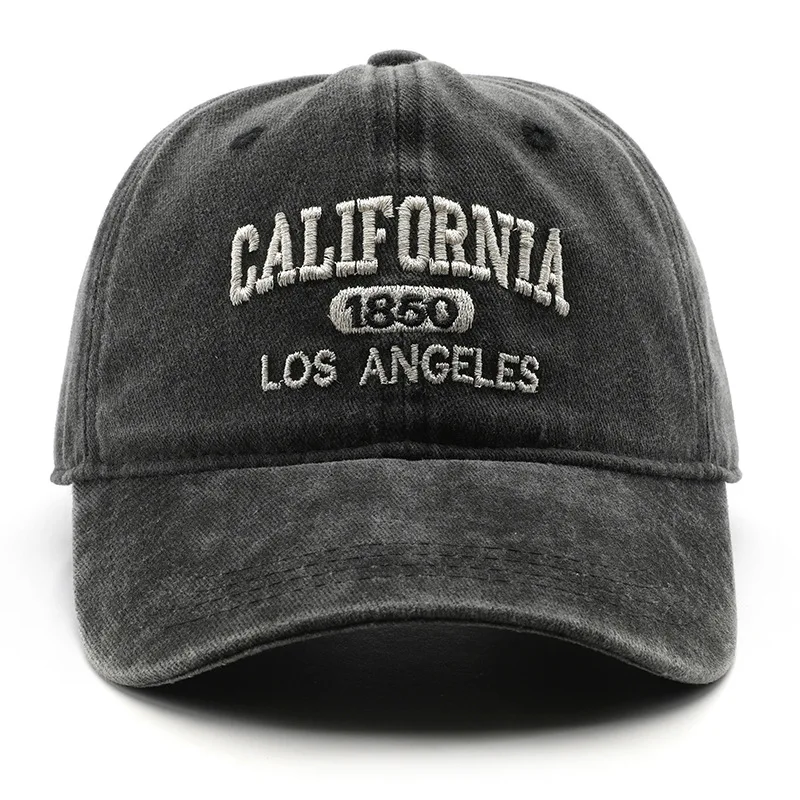 Fashion Casual Baseball Cap for Women Men Cotton Soft Top Hats Unisex Los Angeles Embroidery Snapback Hat Hiking Sunscreen Caps