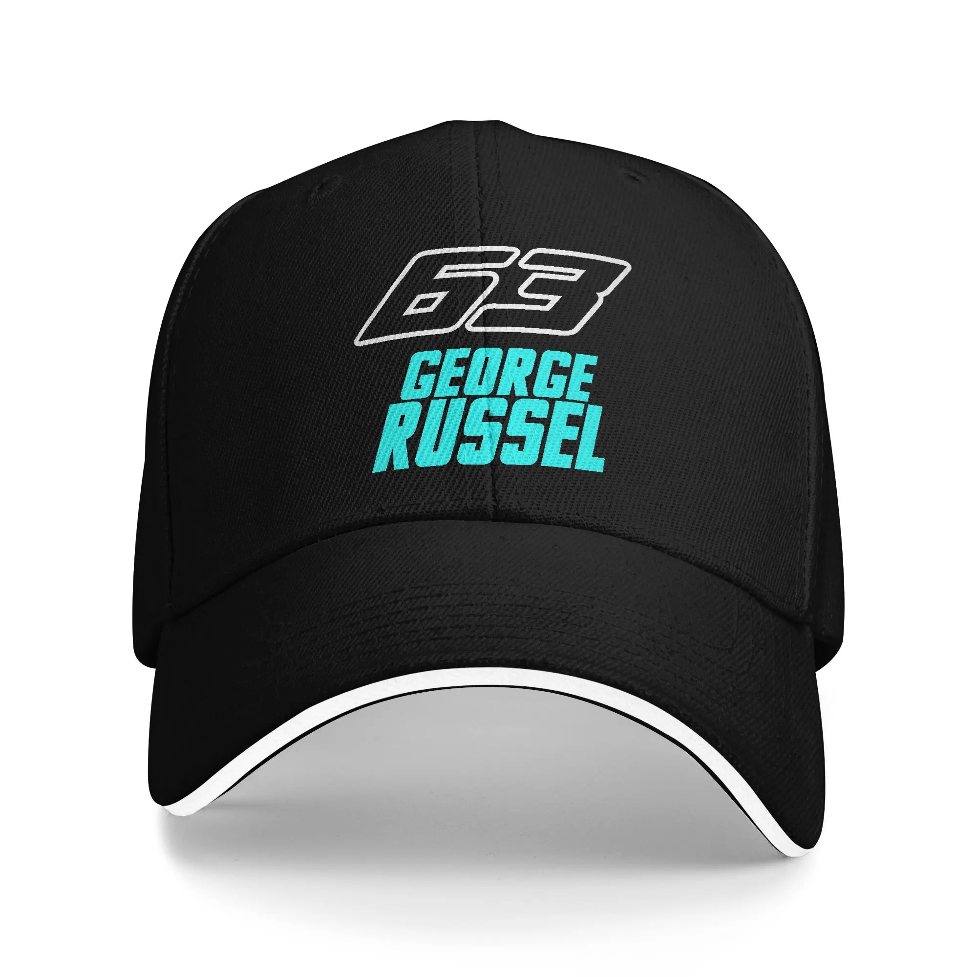 George Russell 63 Casual Baseball Cap Outdoor Gym Hip Hop Hats Summer Sun Couple Women y2k Cute Baseball Caps