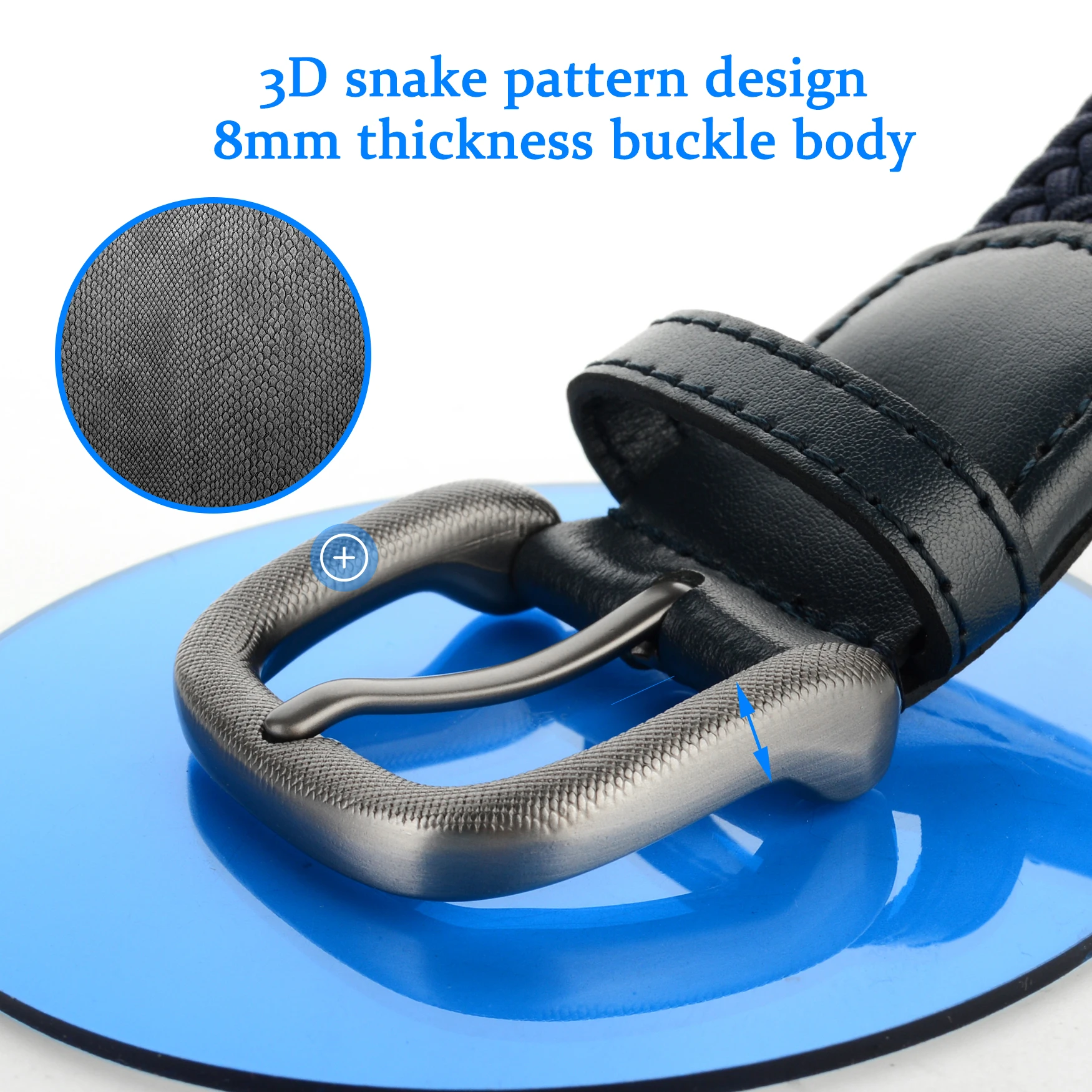 Plus Size to 67inch / 170cm Braided Golf Belt Reversible Belt Stretch Woven Web Belt