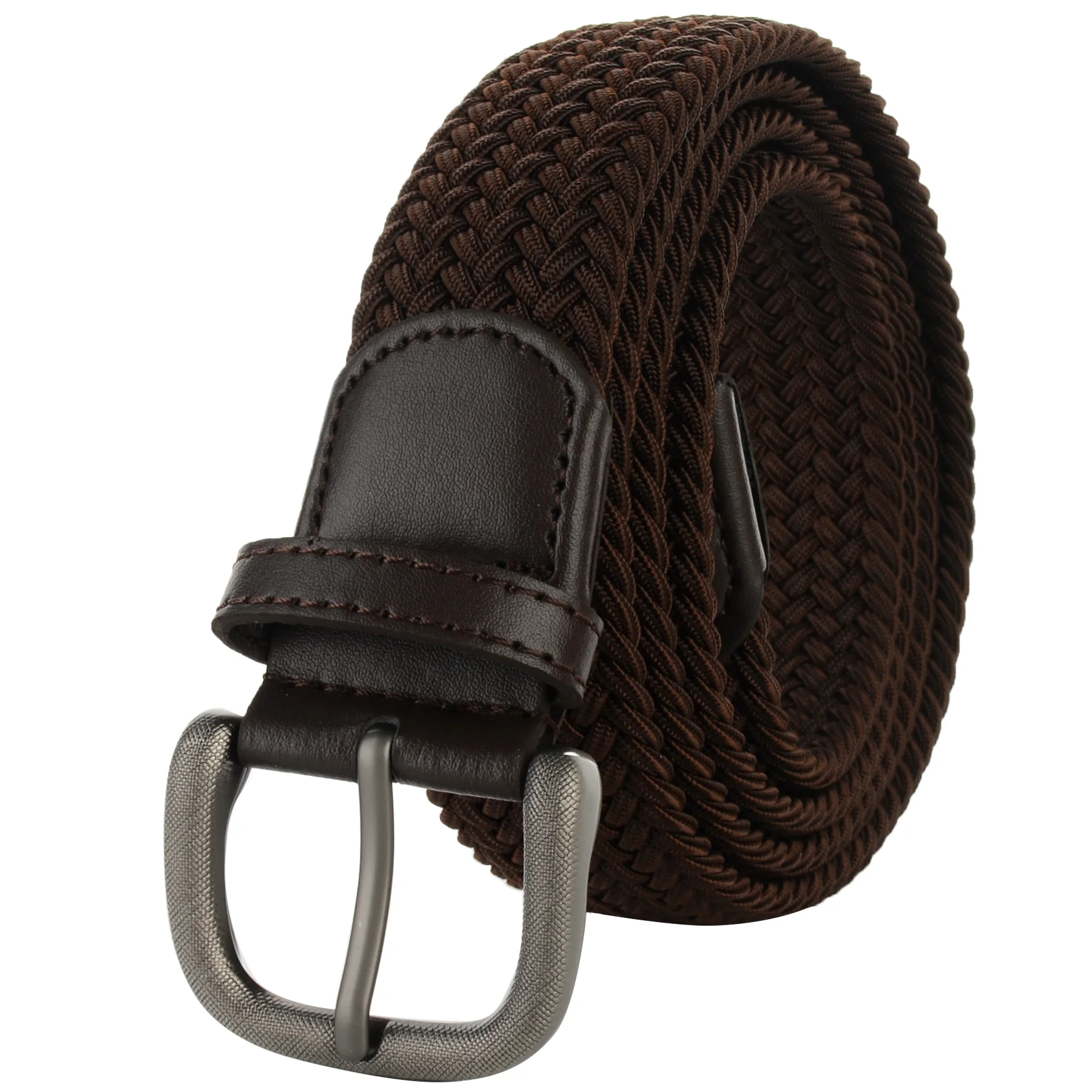 Plus Size to 67inch / 170cm Braided Golf Belt Reversible Belt Stretch Woven Web Belt