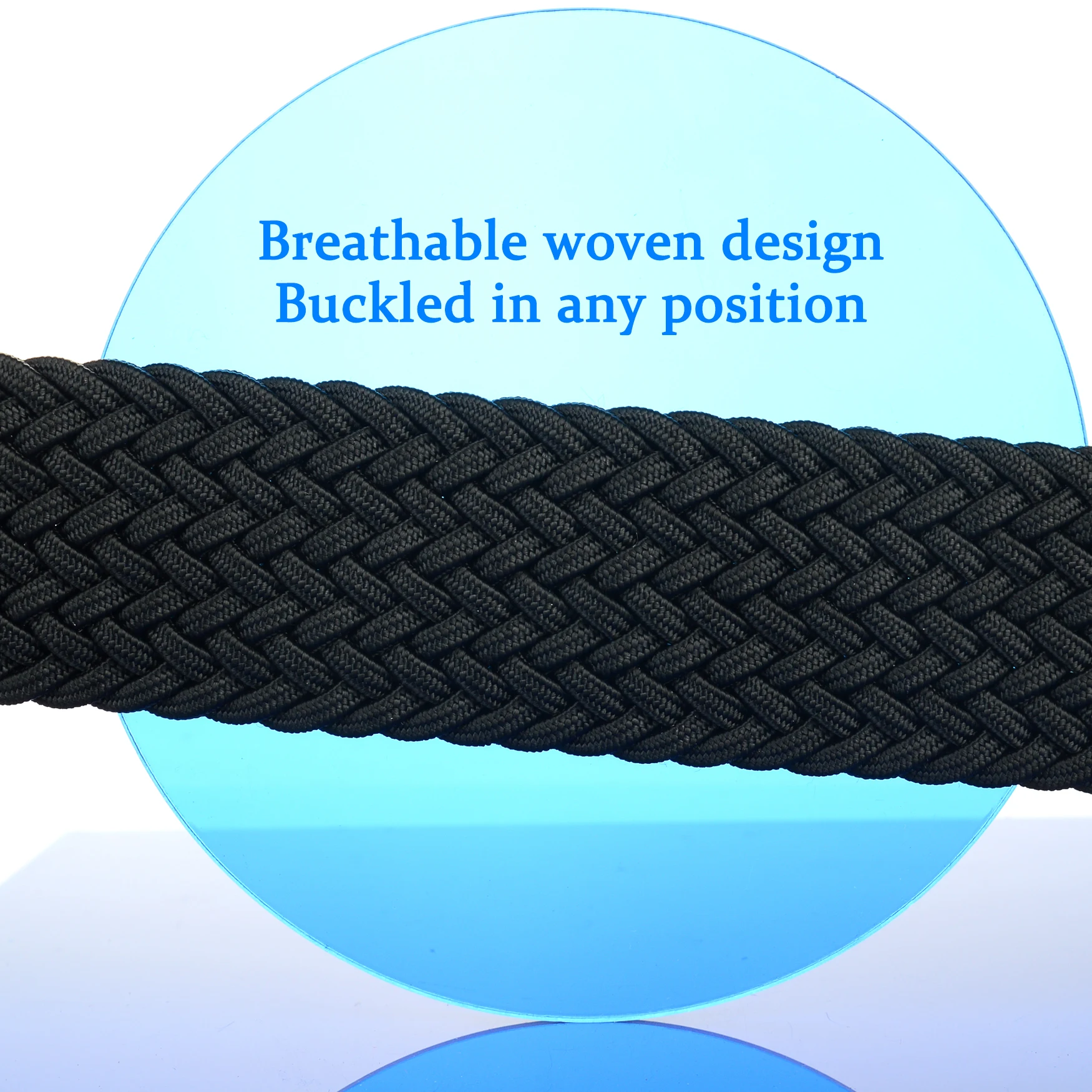 Plus Size to 67inch / 170cm Braided Golf Belt Reversible Belt Stretch Woven Web Belt