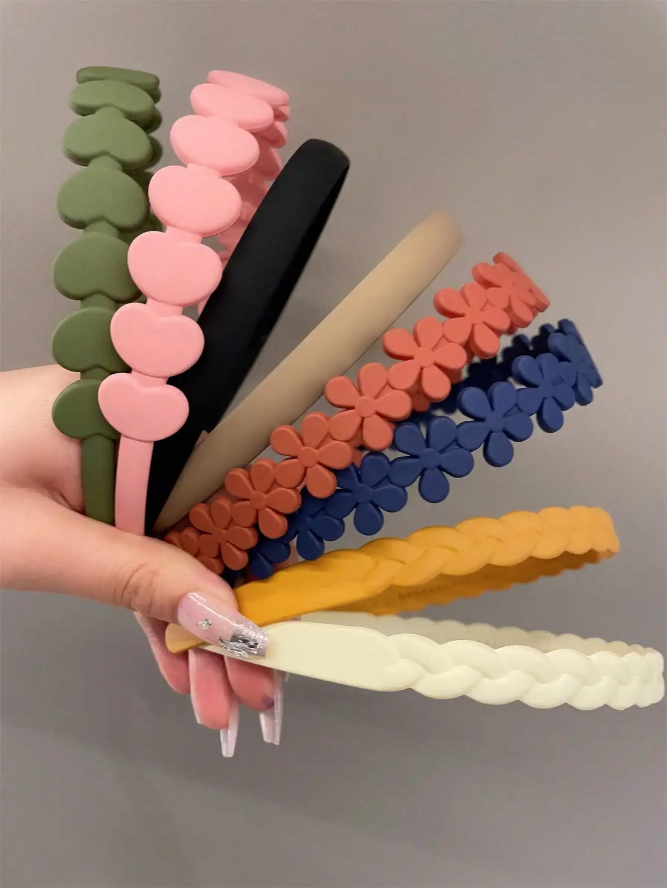 8 pieces women's headband Wavy band teeth Headband clip Women's hair clip pressure hair buckle usually daily use