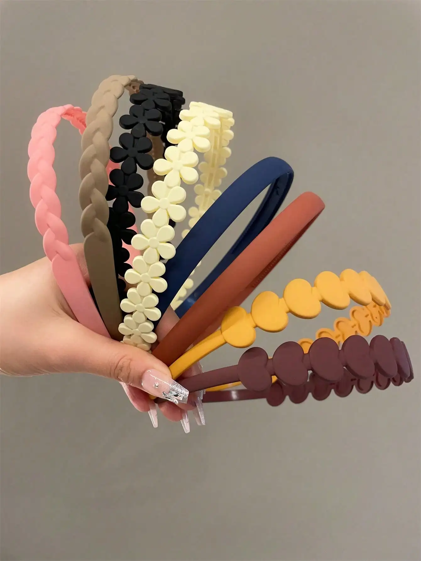 8 pieces women's headband Wavy band teeth Headband clip Women's hair clip pressure hair buckle usually daily use