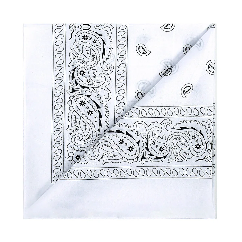 Unisex Men Women Bandana Hairband Cowboy Mens Biker Sports Headwear Wrist Hairwrap Single Sided Head Wrap Scarf Paisley