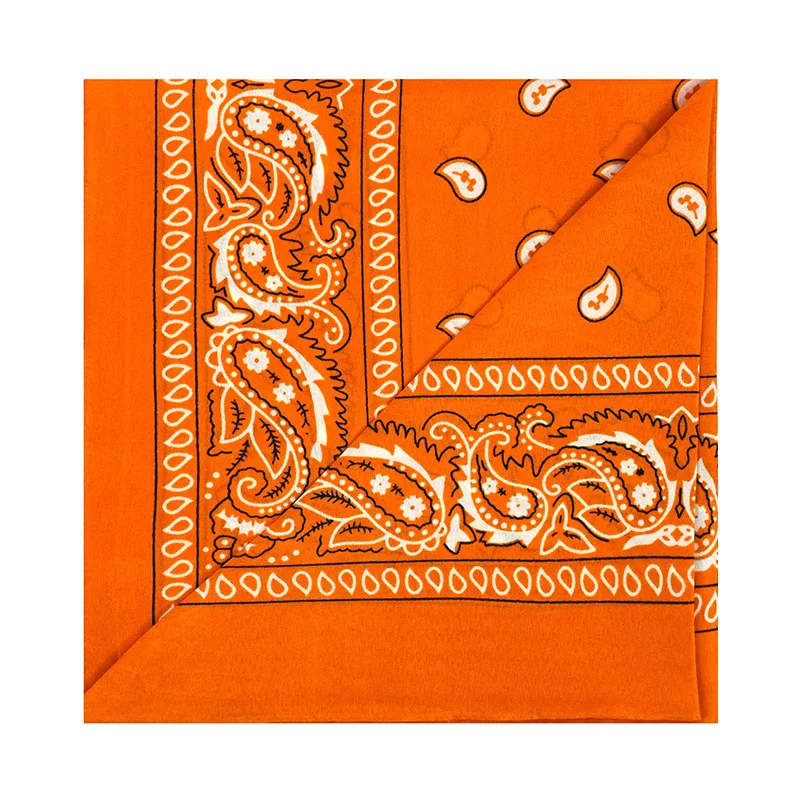 Unisex Men Women Bandana Hairband Cowboy Mens Biker Sports Headwear Wrist Hairwrap Single Sided Head Wrap Scarf Paisley