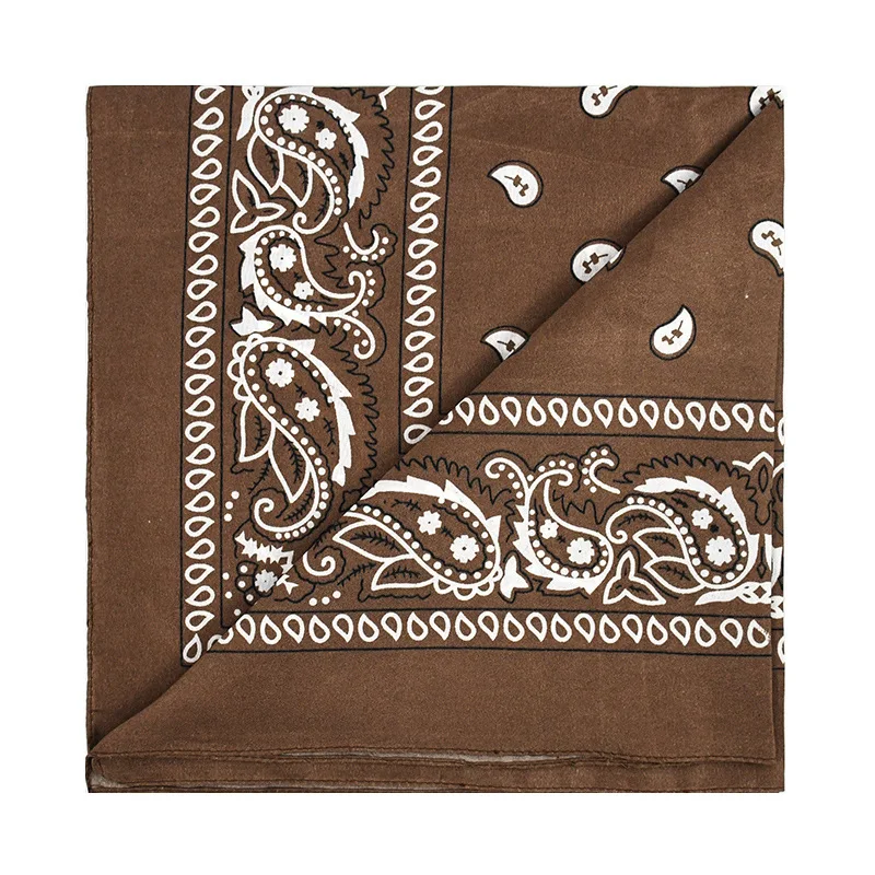 Unisex Men Women Bandana Hairband Cowboy Mens Biker Sports Headwear Wrist Hairwrap Single Sided Head Wrap Scarf Paisley