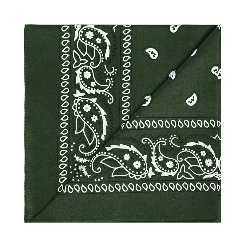Unisex Men Women Bandana Hairband Cowboy Mens Biker Sports Headwear Wrist Hairwrap Single Sided Head Wrap Scarf Paisley