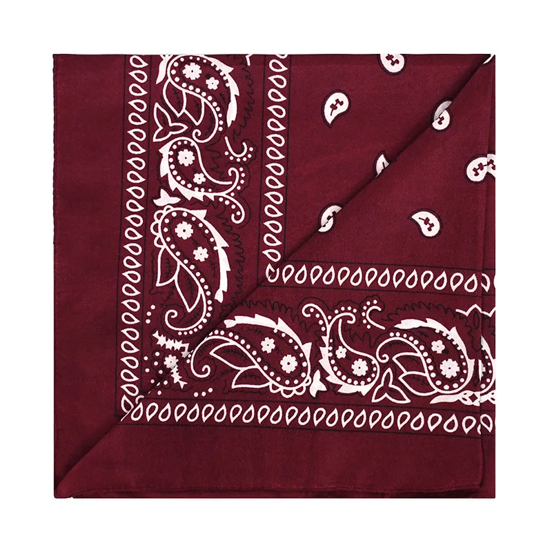 Unisex Men Women Bandana Hairband Cowboy Mens Biker Sports Headwear Wrist Hairwrap Single Sided Head Wrap Scarf Paisley