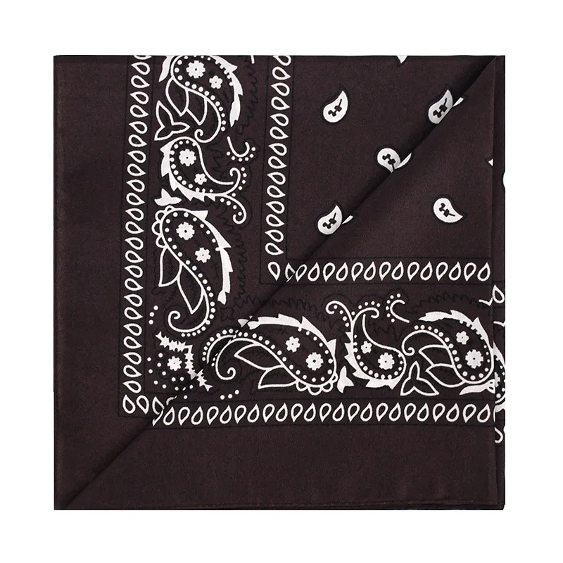 Unisex Men Women Bandana Hairband Cowboy Mens Biker Sports Headwear Wrist Hairwrap Single Sided Head Wrap Scarf Paisley