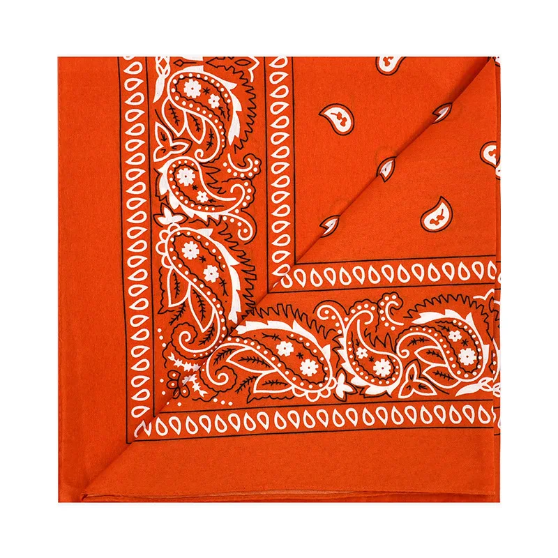 Unisex Men Women Bandana Hairband Cowboy Mens Biker Sports Headwear Wrist Hairwrap Single Sided Head Wrap Scarf Paisley