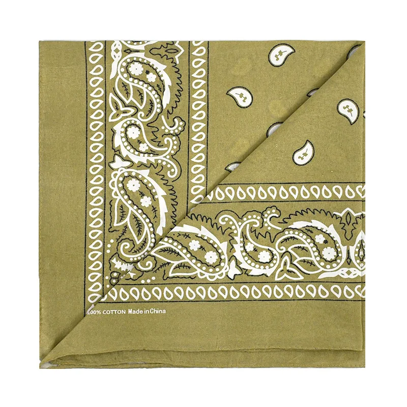 Unisex Men Women Bandana Hairband Cowboy Mens Biker Sports Headwear Wrist Hairwrap Single Sided Head Wrap Scarf Paisley