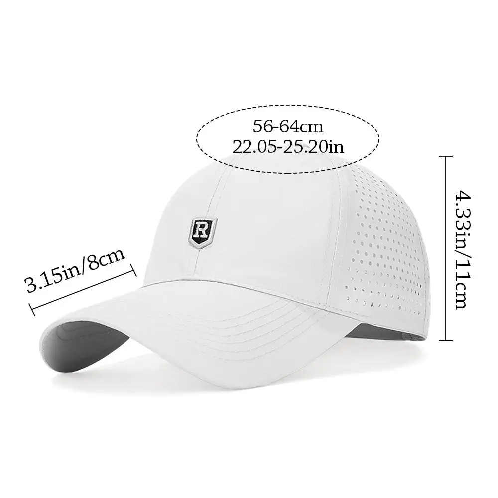 Outdoor Quick Dry Summer Baseball Cap UV Protection Breathable Sun Hats Big Head Large Size Sports Cap Men Women