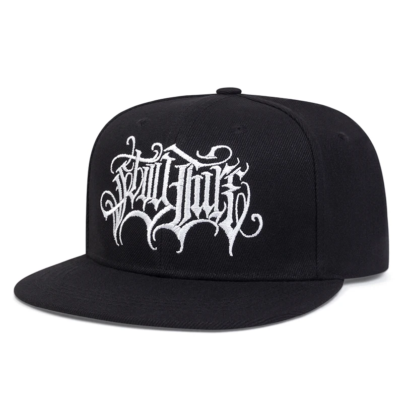 2026 New Fashionable Creative Flat Edge Hat Gothic Double Swallow Embroidered HipHop Hat Outdoor Daily Sunshade Hat Baseball Hat