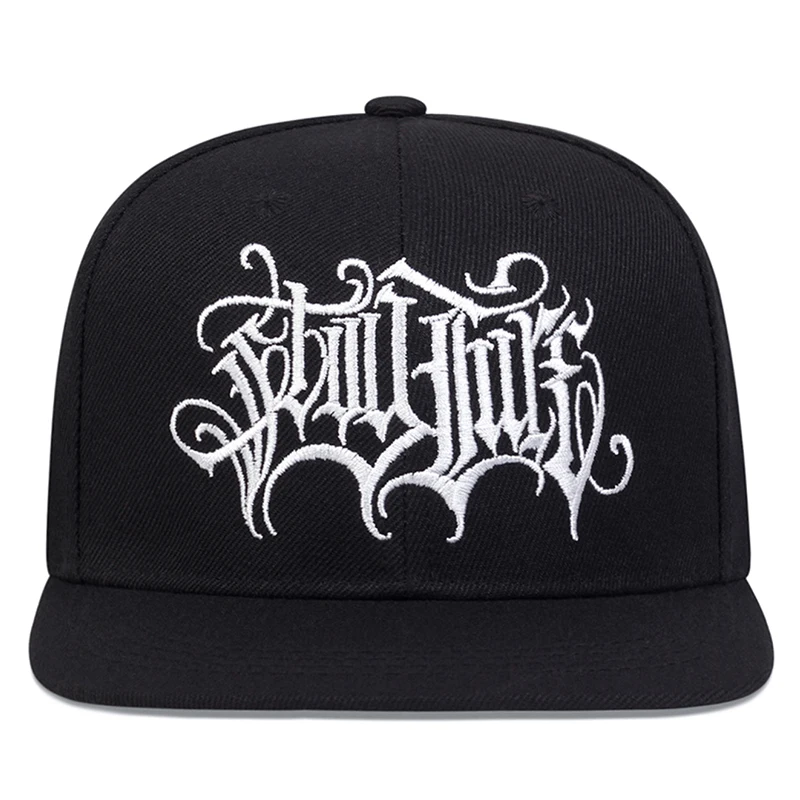 2026 New Fashionable Creative Flat Edge Hat Gothic Double Swallow Embroidered HipHop Hat Outdoor Daily Sunshade Hat Baseball Hat