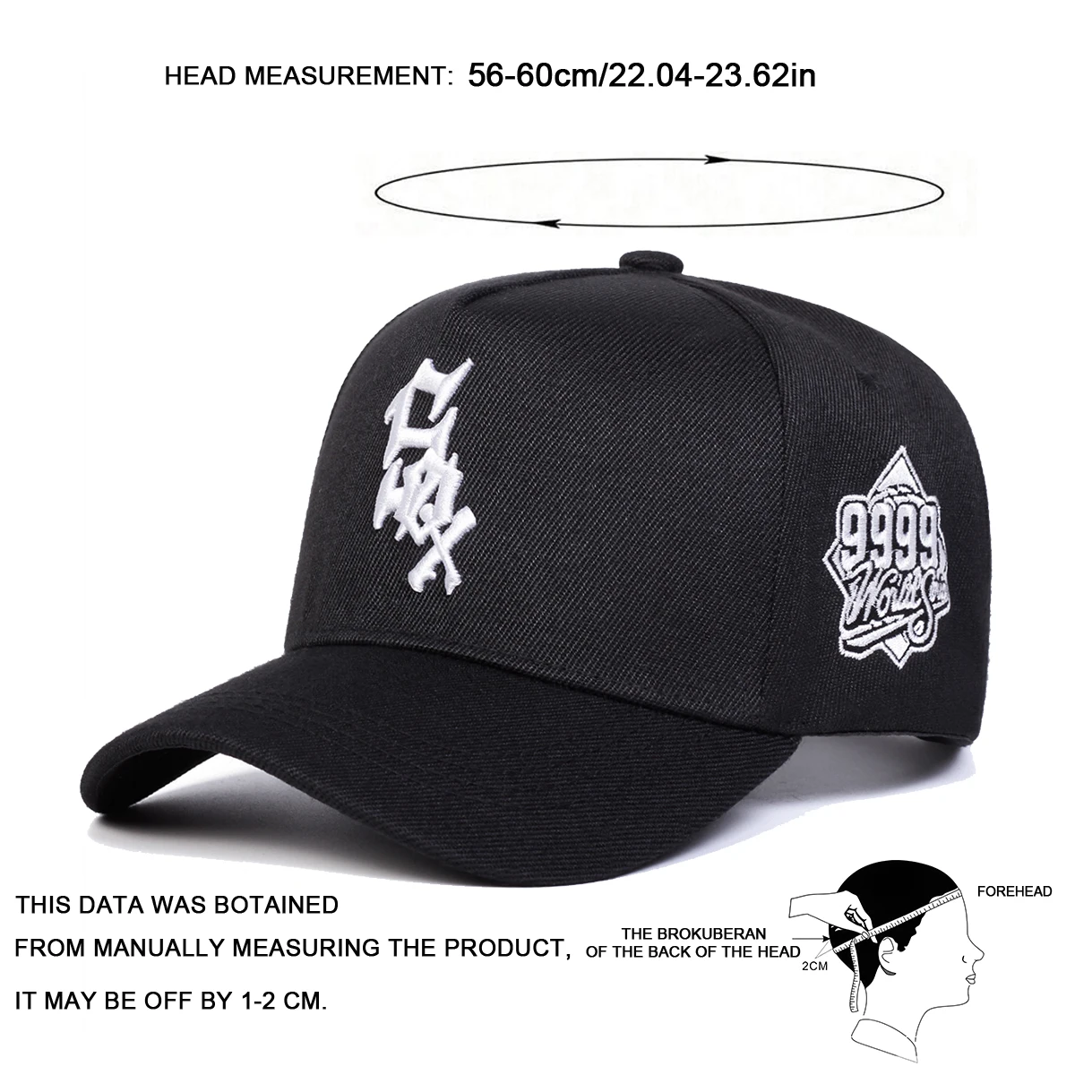 Unisex SOX 9999Letter Embroidery Baseball Caps Spring Autumn Outdoor Sunscreen Hat Adjustable Casual Trucker Hats