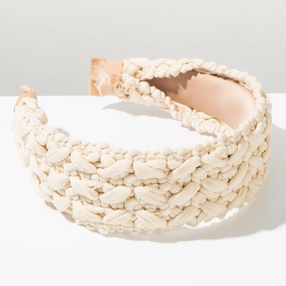 Korean Fashion Braided Wide Hairband Sweet Woven Braid Headband Face Slimming Hair Hoop Elegant Hair Accessories