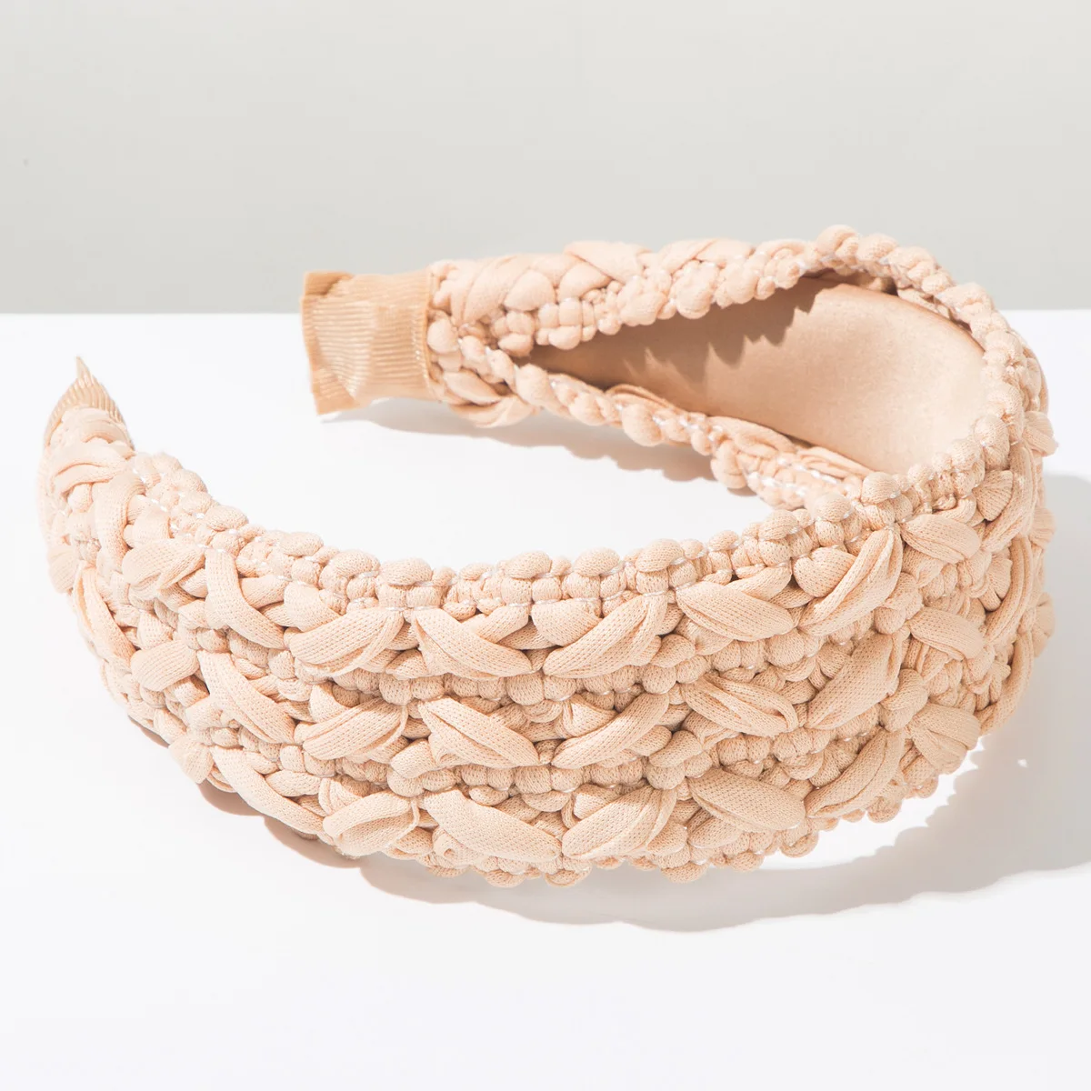 Korean Fashion Braided Wide Hairband Sweet Woven Braid Headband Face Slimming Hair Hoop Elegant Hair Accessories