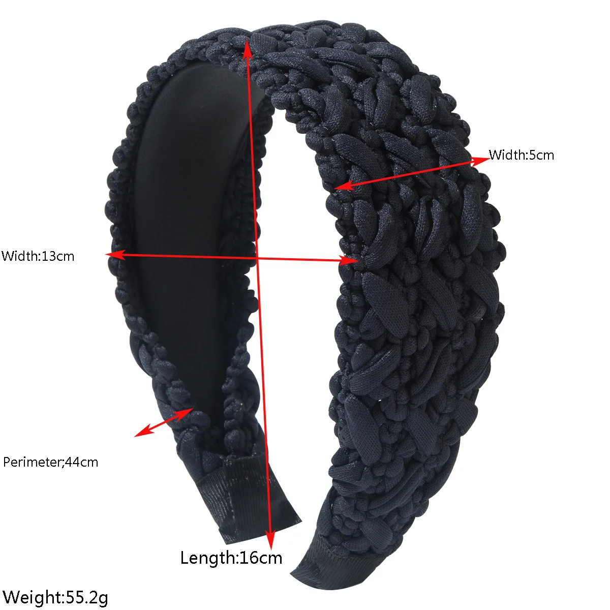Korean Fashion Braided Wide Hairband Sweet Woven Braid Headband Face Slimming Hair Hoop Elegant Hair Accessories