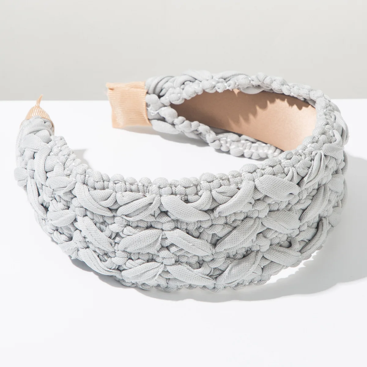 Korean Fashion Braided Wide Hairband Sweet Woven Braid Headband Face Slimming Hair Hoop Elegant Hair Accessories