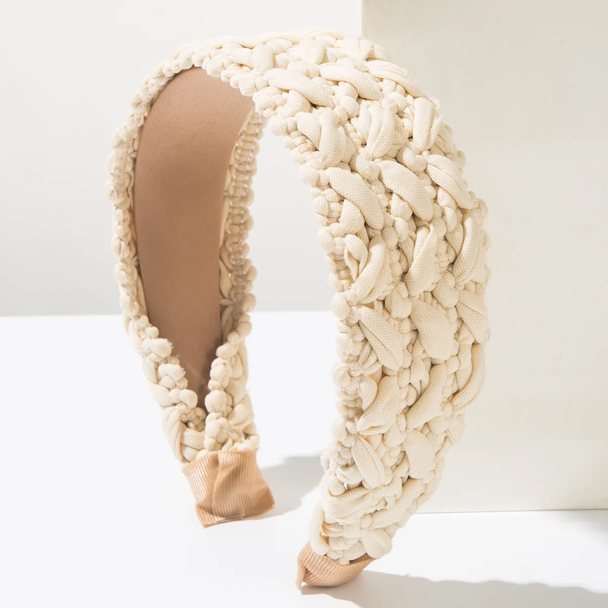 Korean Fashion Braided Wide Hairband Sweet Woven Braid Headband Face Slimming Hair Hoop Elegant Hair Accessories