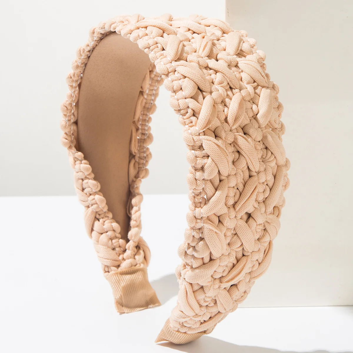 Korean Fashion Braided Wide Hairband Sweet Woven Braid Headband Face Slimming Hair Hoop Elegant Hair Accessories