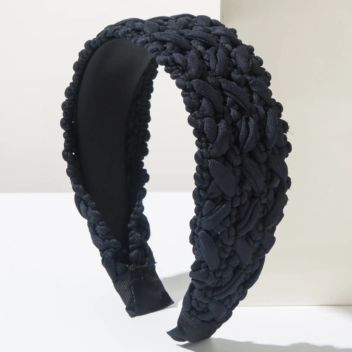 Korean Fashion Braided Wide Hairband Sweet Woven Braid Headband Face Slimming Hair Hoop Elegant Hair Accessories