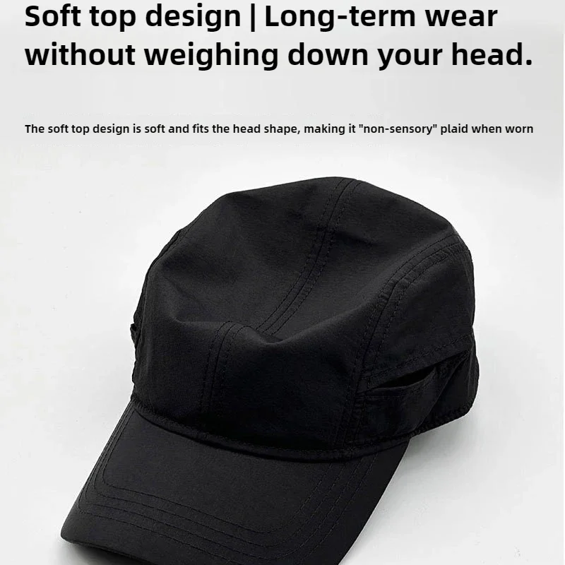 Big Size XL 65CM Light Thin Quick Drying Baseball Caps Men Solid Vintage Unisex Sports Hat Adjustable Trucker Cap Snapback Hats