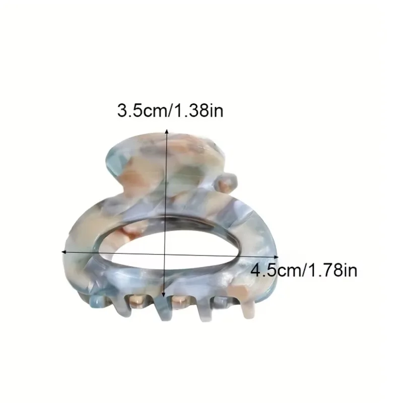 Elegant Sweet Small Oval Hair Claw Clip for Women Secure Grip Hair Accessories Ponytails Cute Hair Clips Sophisticated Style