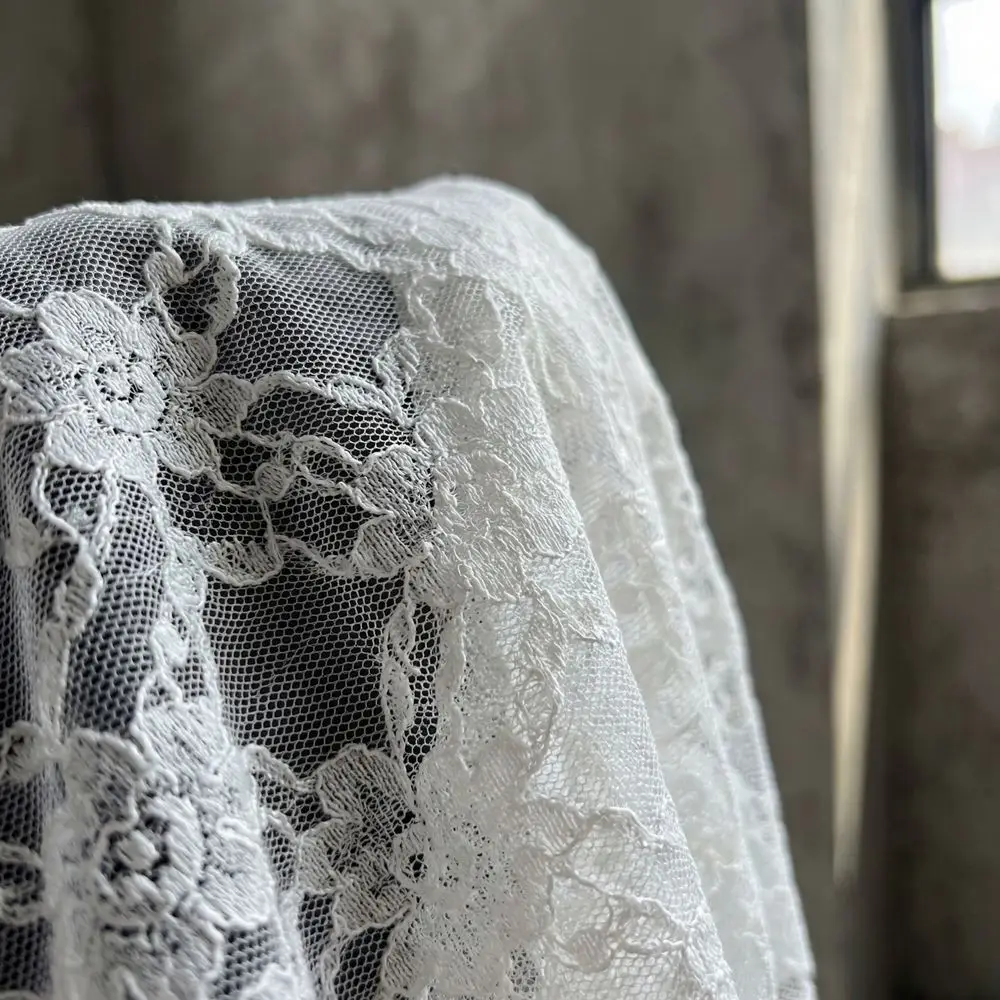Embroidered Flower Butt Curtain Skirt High Waist Irregular Hem Lace Trim Butt Curtain Ruched Ruffles Trim Mini Apron Harajuku