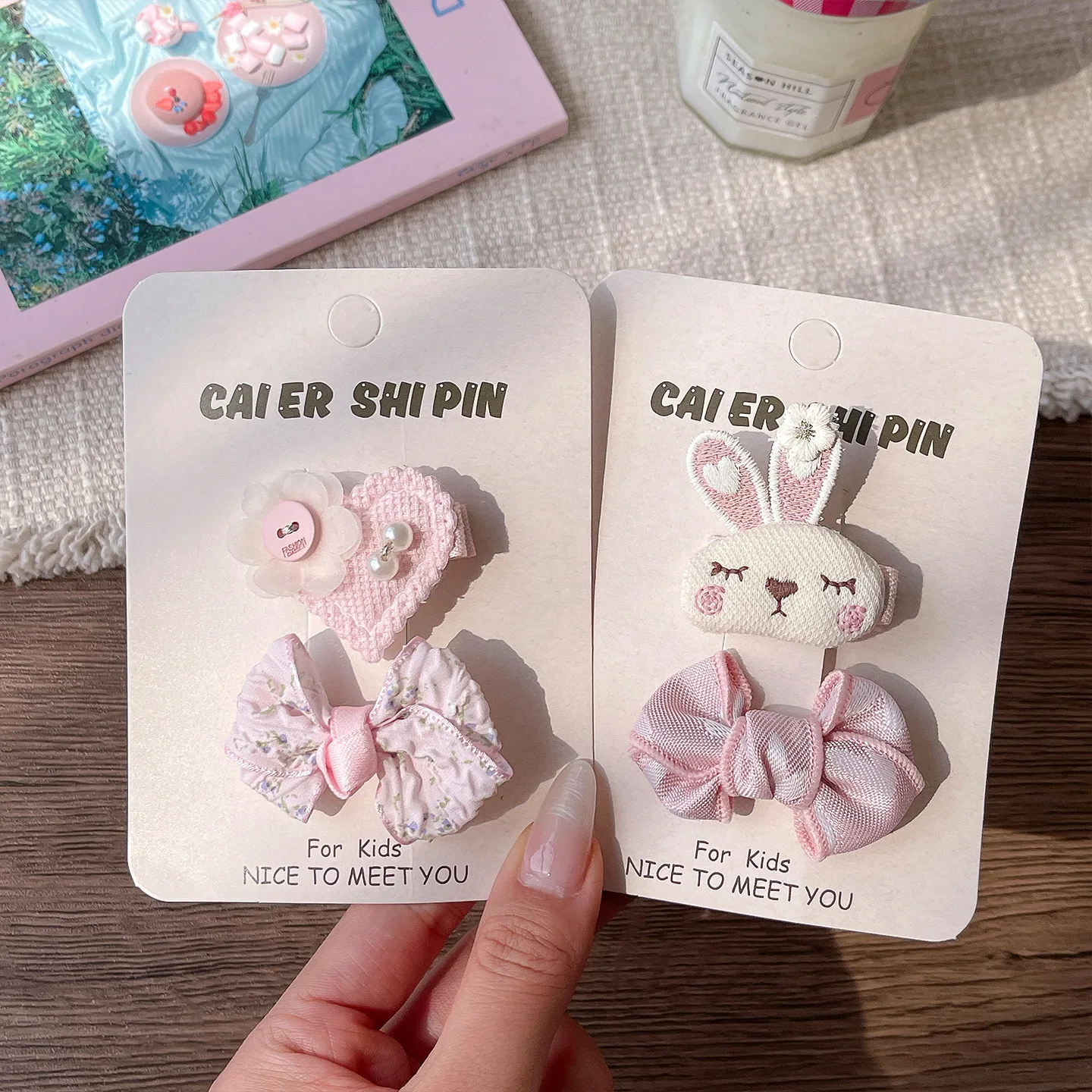 Cute Bunny Rabbit Hair Clips For Baby Girls Sweet Bow Flower Hairpins Toddler Kids Hair Barrettes No Hurt Hair Accessories 2026