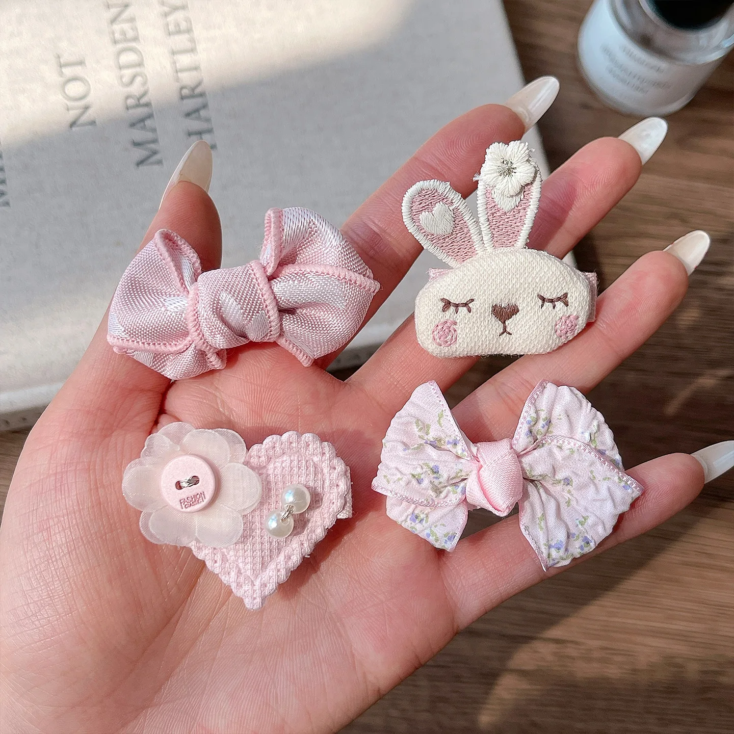 Cute Bunny Rabbit Hair Clips For Baby Girls Sweet Bow Flower Hairpins Toddler Kids Hair Barrettes No Hurt Hair Accessories 2026