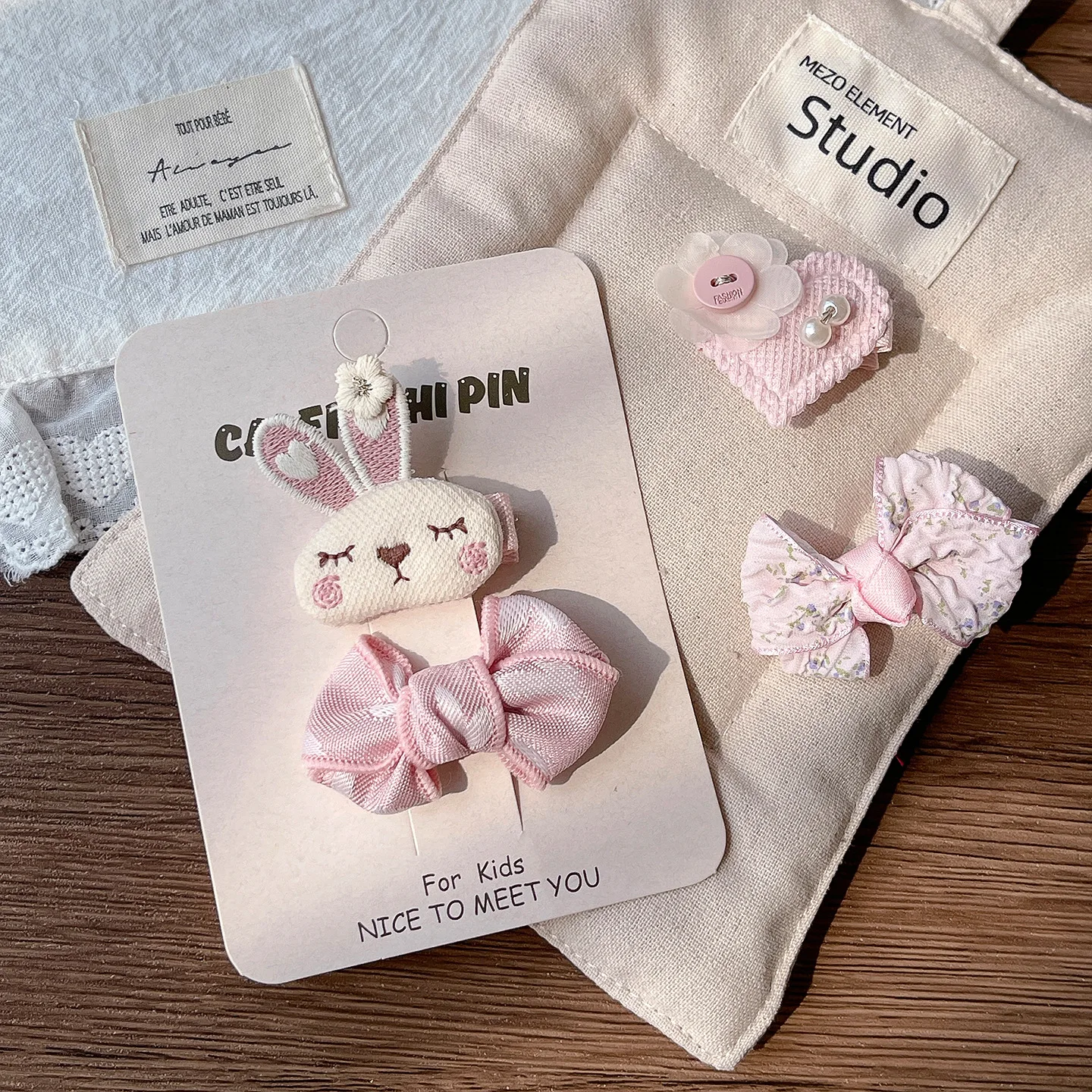 Cute Bunny Rabbit Hair Clips For Baby Girls Sweet Bow Flower Hairpins Toddler Kids Hair Barrettes No Hurt Hair Accessories 2026