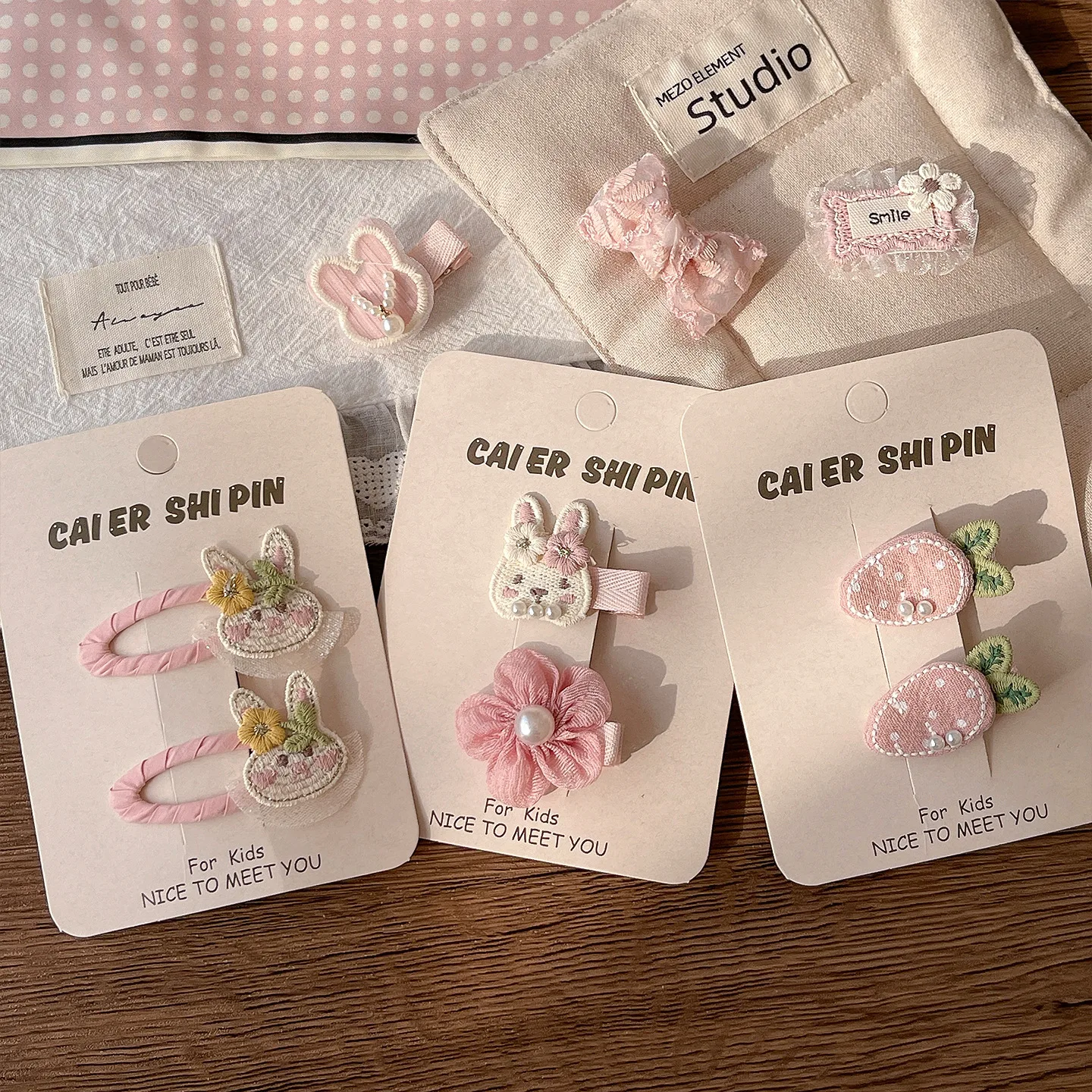 Cute Bunny Rabbit Hair Clips For Baby Girls Sweet Bow Flower Hairpins Toddler Kids Hair Barrettes No Hurt Hair Accessories 2026