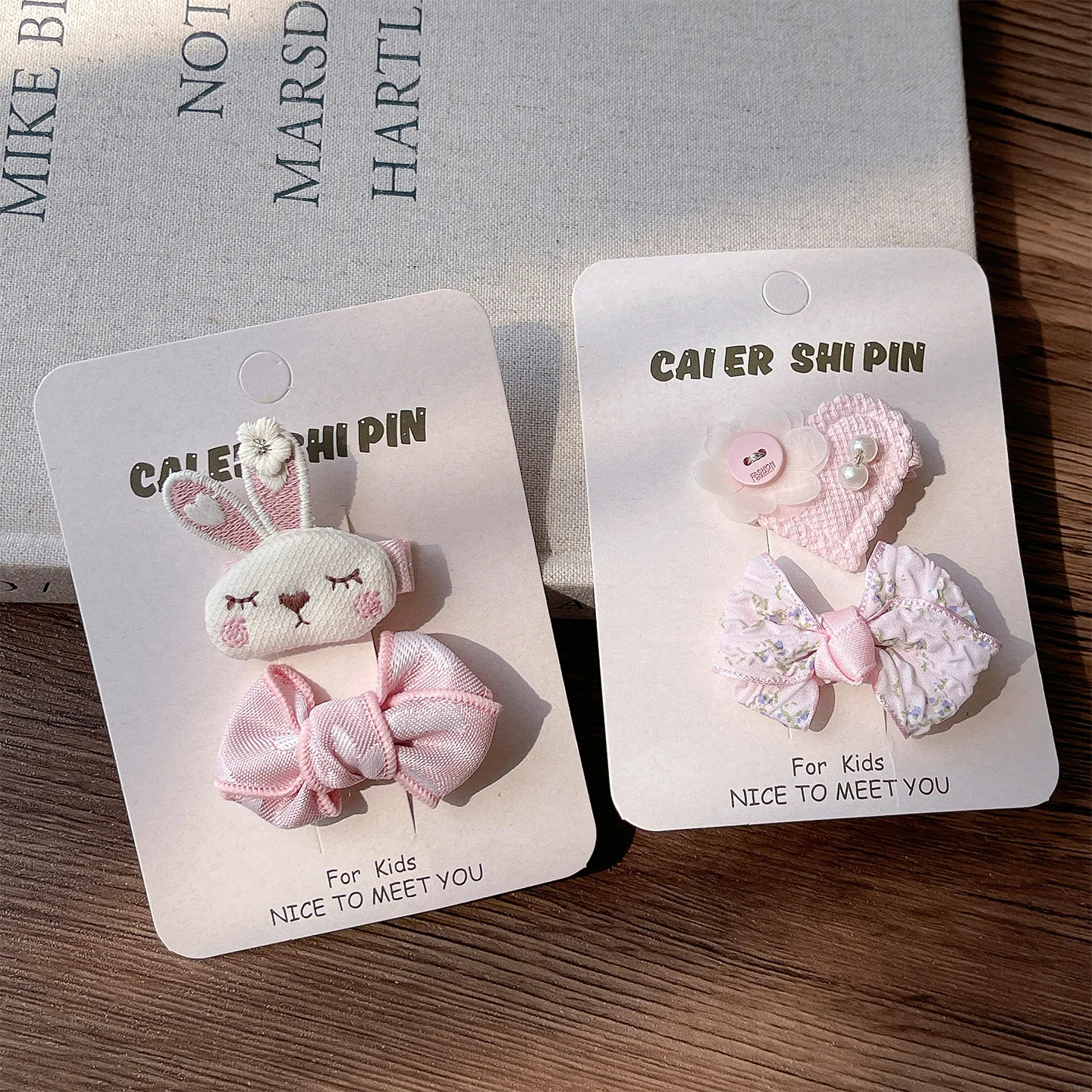 Cute Bunny Rabbit Hair Clips For Baby Girls Sweet Bow Flower Hairpins Toddler Kids Hair Barrettes No Hurt Hair Accessories 2026